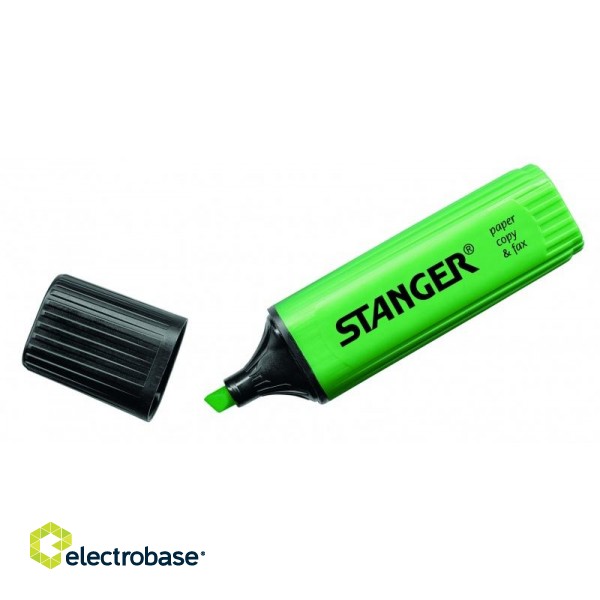 STANGER highlighter, 1-5 mm, green, Box 10 pcs. 180006000