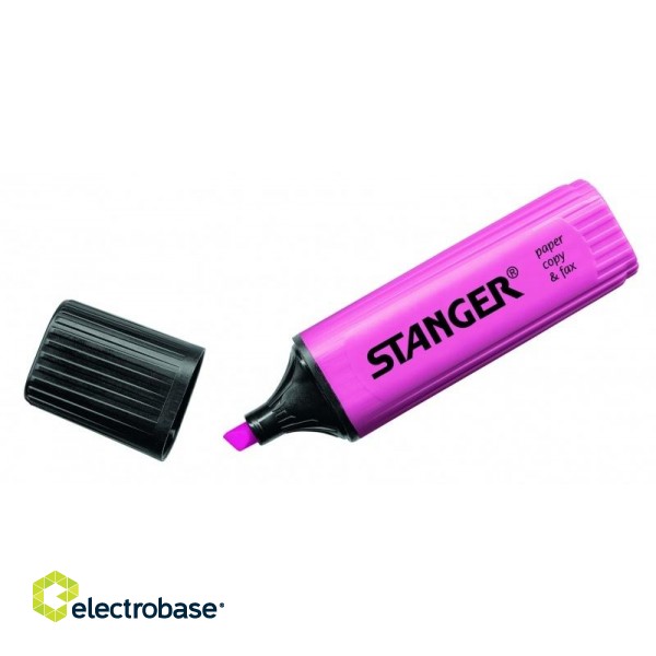 STANGER highlighter, 1-5 mm, pink, Box 10 pcs. ž180004000
