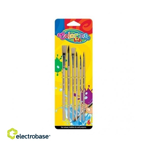 Colorino Kids Paint brushes 6 pcs blister