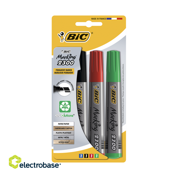 BIC permanent MARKER ECO 2300 BL4 EU, Set 4 colours 023041