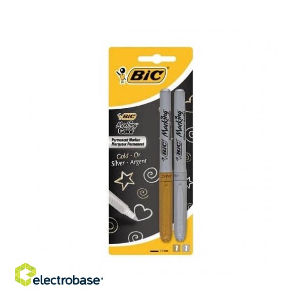 BIC Permanent MARKING set 2 pcs. gold and silver 302259
