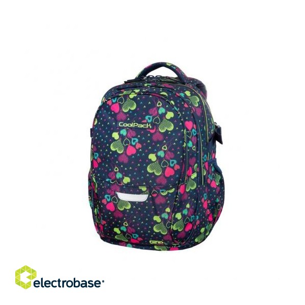 Backpack CoolPack Factor Lime Hearts image 1