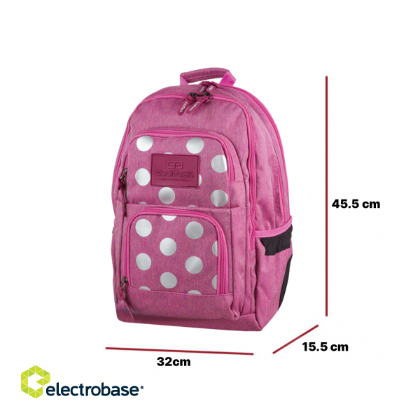 Backpack Coolpack Unit Silver Dots Pink image 2