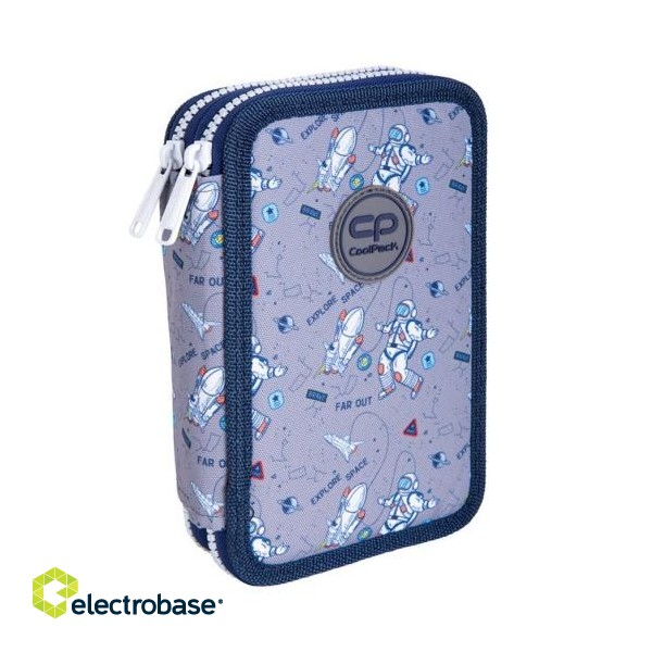 Double decker school pencil case with equipment Coolpack Jumper 2 Cosmic image 1