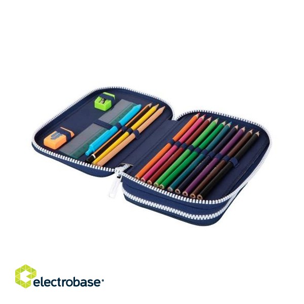 Double decker school pencil case with equipment Coolpack Jumper 2 Cosmic image 2