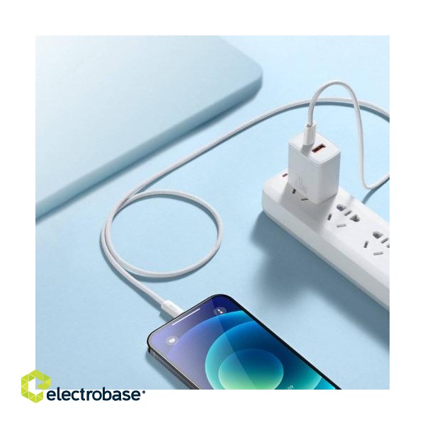 Baseus Dynamic Series Fast Charging Data Cable Type-C to apple lightning  20W 1m White image 5