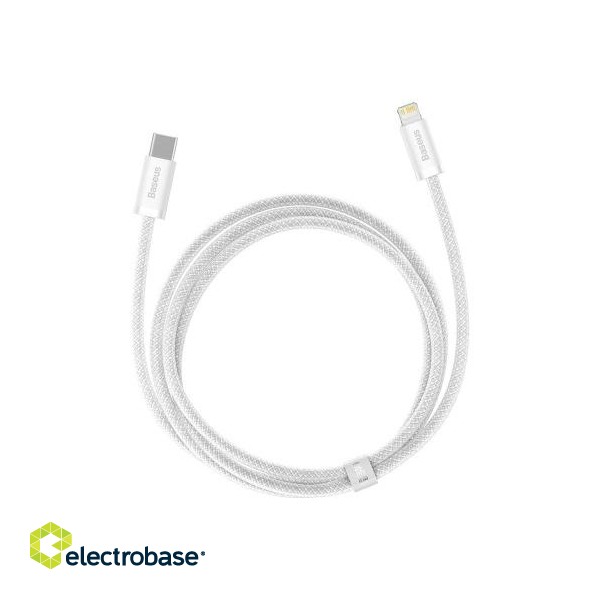 Baseus Dynamic Series Fast Charging Data Cable Type-C to apple lightning  20W 1m White фото 10