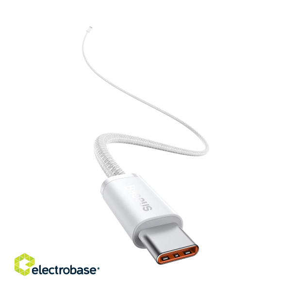 Baseus Dynamic Series Fast Charging Data Cable Type-C to Type-C 100W 1m White paveikslėlis 2