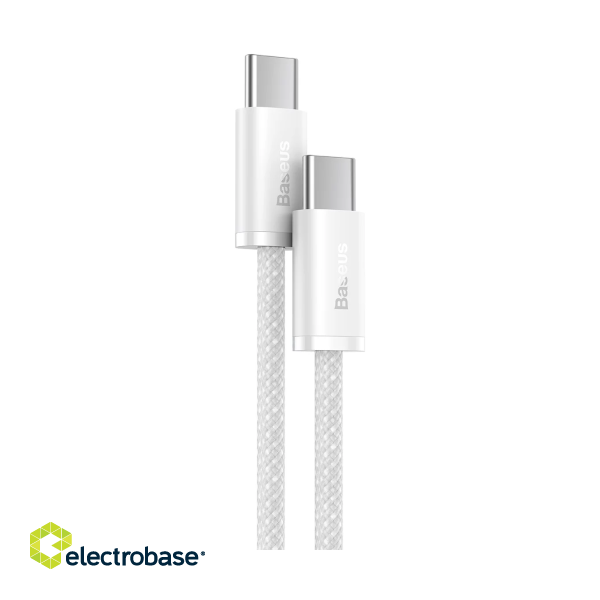 Baseus Dynamic Series Fast Charging Data Cable Type-C to Type-C 100W 1m White image 3