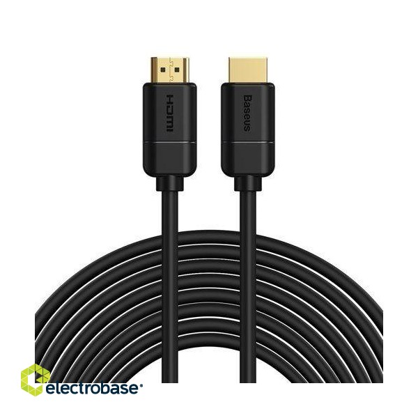 Cable HDMI-HDMI plugs 8m (HDMI 2.0) black 4K 30Hz, BASEUS paveikslėlis 1