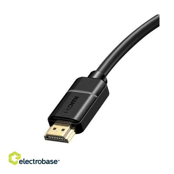 Cable HDMI-HDMI plugs 8m (HDMI 2.0) black 4K 30Hz, BASEUS paveikslėlis 2