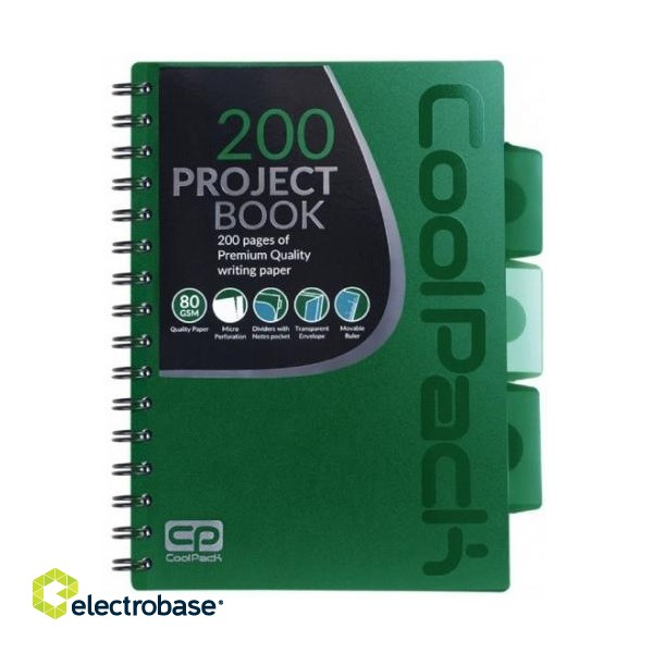 Spiral note book A5 Coolpack Green image 1