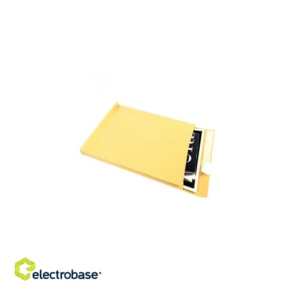 Envelope with stripe, B4, spatial, 250x353x40 mm, 130 g, Browns 1 pcs.