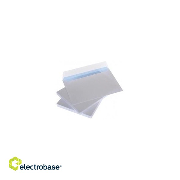 Envelopes with stripe C5 162x229 mm, white 80g x 50 pcs