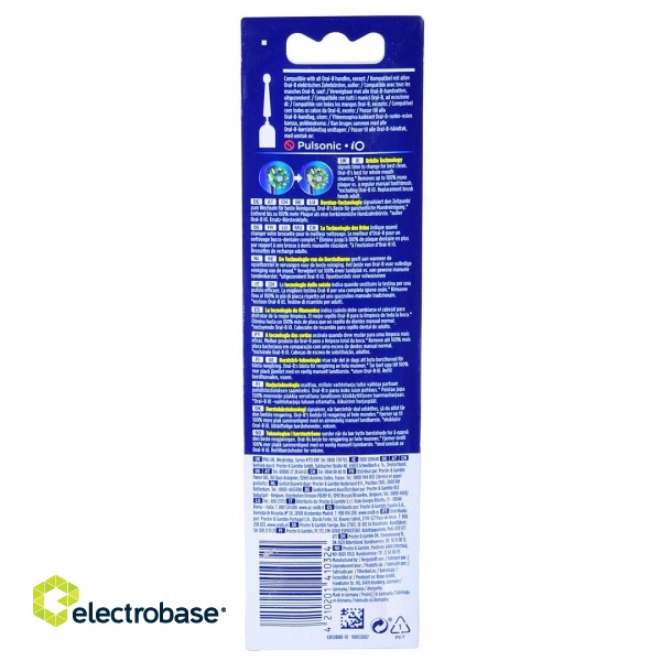 ORAL-B Cross Action EB50BRB-10 (Clean Maximiser) Replacement electric toothbrush heads XXXL 10 pc(s) Black image 1