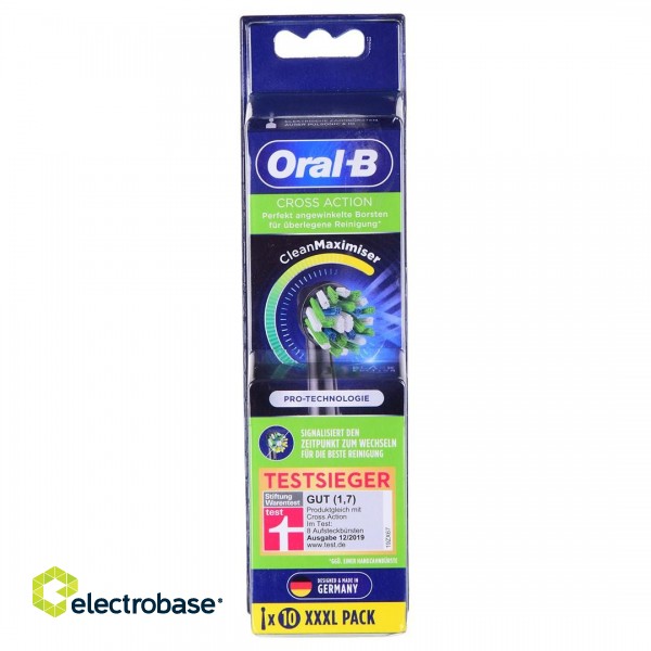 ORAL-B Cross Action EB50BRB-10 (Clean Maximiser) Replacement electric toothbrush heads XXXL 10 pc(s) Black image 3