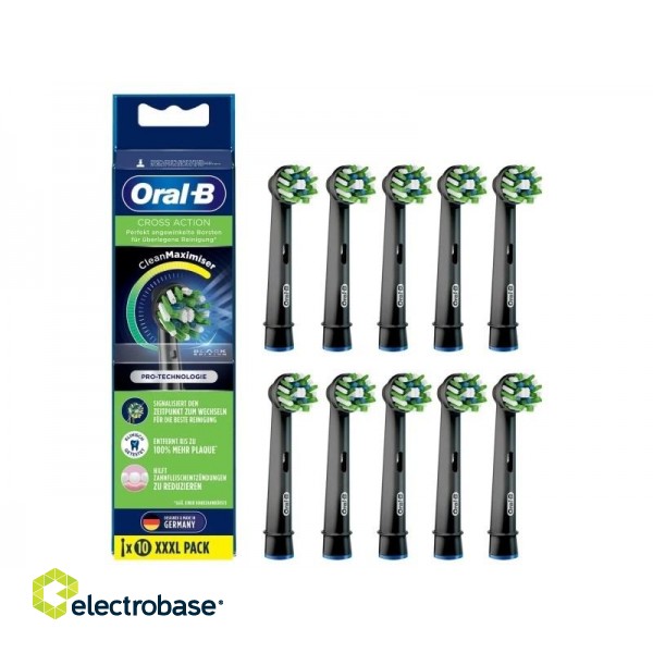 ORAL-B Cross Action EB50BRB-10 (Clean Maximiser) Replacement electric toothbrush heads XXXL 10 pc(s) Black image 5