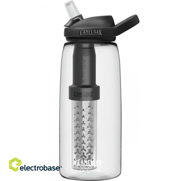 Bottle with filter CamelBak eddy+ 1L, filtered by LifeStraw, Clear image 1