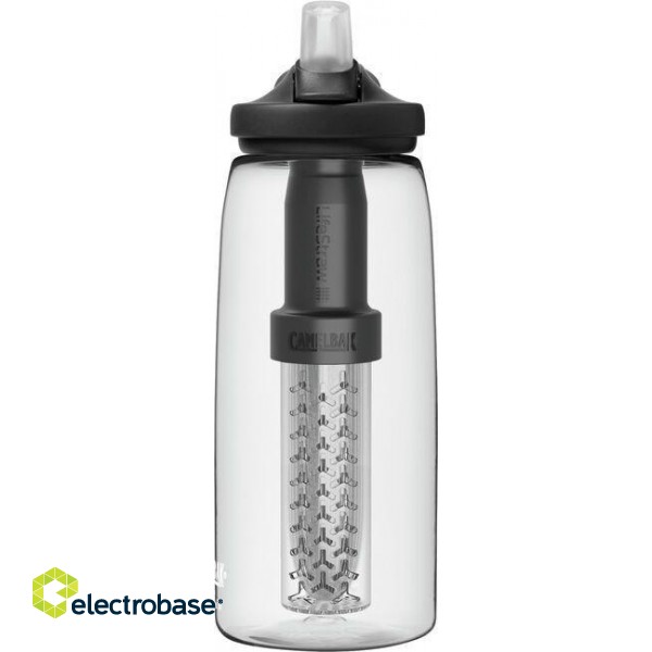 Bottle with filter CamelBak eddy+ 1L, filtered by LifeStraw, Clear image 2