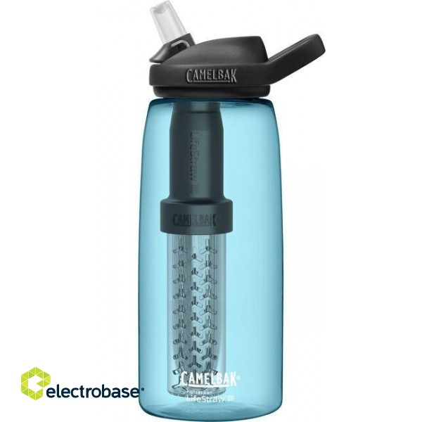 Bottle with filter CamelBak eddy+ 1L, filtered by LifeStraw, True Blue image 1