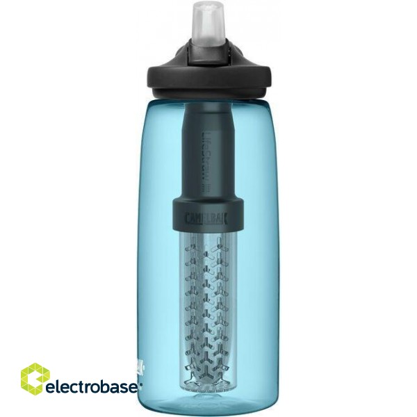 Bottle with filter CamelBak eddy+ 1L, filtered by LifeStraw, True Blue image 2