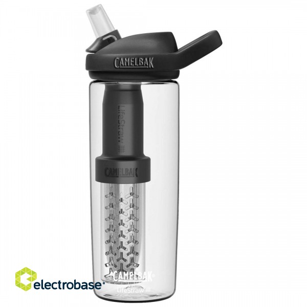 Bottle with filter CamelBak eddy+ 600ml, filtered by LifeStraw, Clear paveikslėlis 1