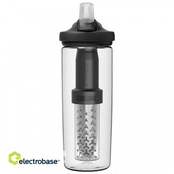 Bottle with filter CamelBak eddy+ 600ml, filtered by LifeStraw, Clear image 2