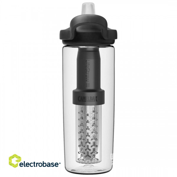 Bottle with filter CamelBak eddy+ 600ml, filtered by LifeStraw, Clear image 3