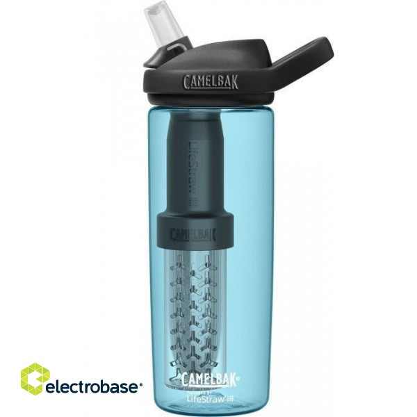Bottle with filter CamelBak eddy+ 600ml, filtered by LifeStraw, True Blue image 1