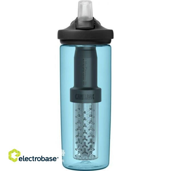 Bottle with filter CamelBak eddy+ 600ml, filtered by LifeStraw, True Blue image 2