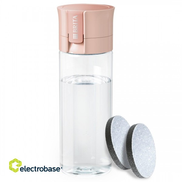 Brita Vital peach 2-disc filter bottle image 1