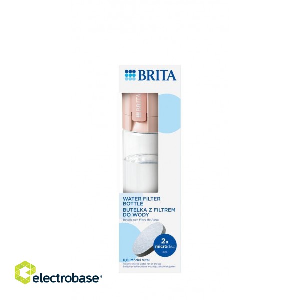 Brita Vital peach 2-disc filter bottle image 7