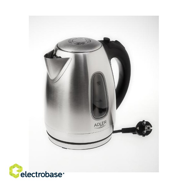 Adler AD 1223 electric kettle 1.7 L Black,Stainless steel 2200 W paveikslėlis 4