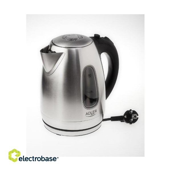 Adler AD 1223 electric kettle 1.7 L Black,Stainless steel 2200 W paveikslėlis 3
