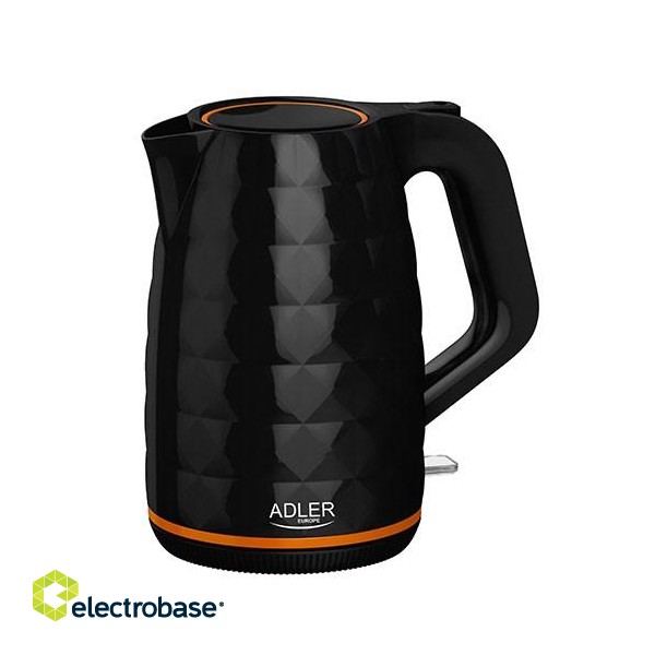 Adler AD 1277 B electric kettle 1.7 L 2200 W Black фото 1