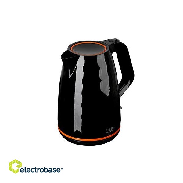 Adler AD 1277 B electric kettle 1.7 L 2200 W Black paveikslėlis 2