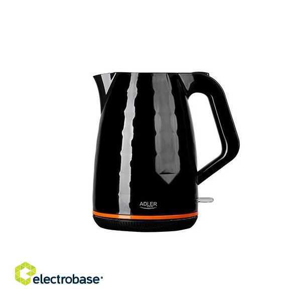 Adler AD 1277 B electric kettle 1.7 L 2200 W Black paveikslėlis 3