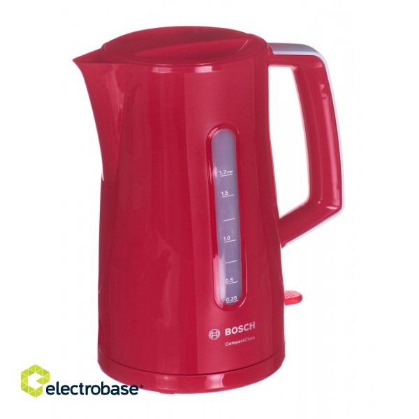 Bosch TWK3A014 electric kettle 1.7 L Red 2400 W фото 2