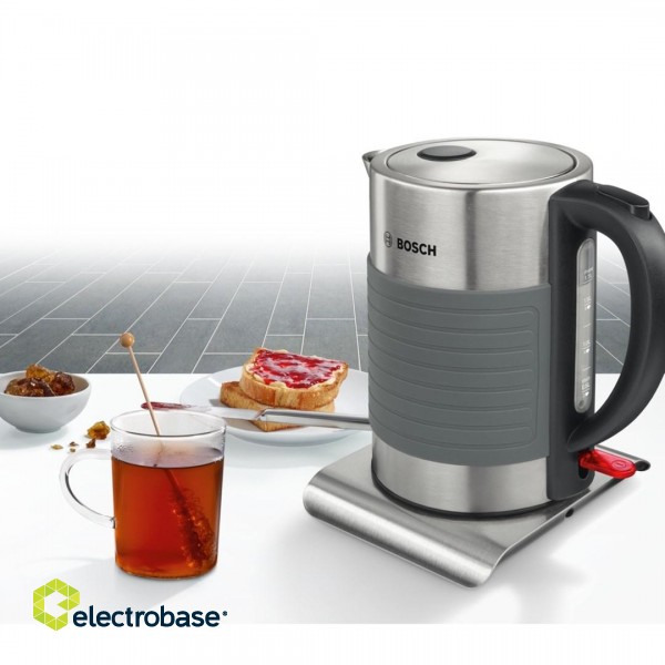 Bosch TWK7S05 electric kettle 1.7 L 2200 W Black, Grey image 9