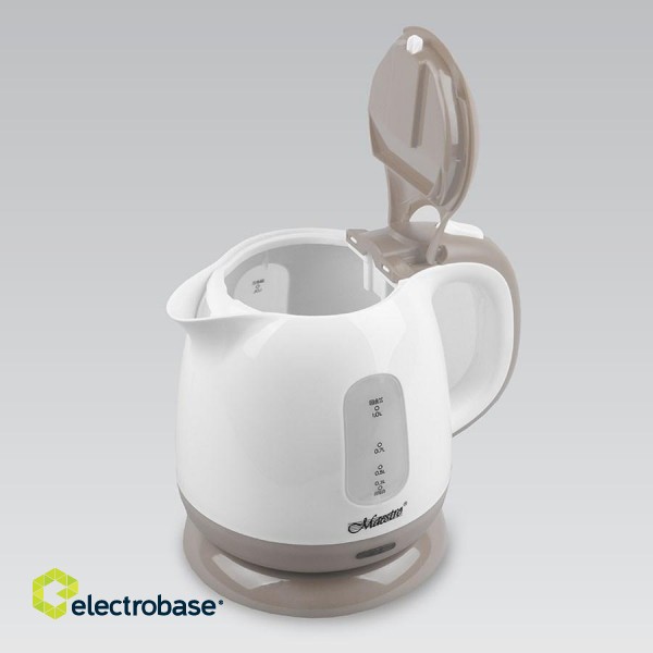 Electric kettle Maestro MR-012, white and beige image 3