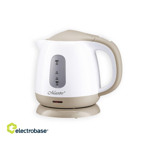 Electric kettle Maestro MR-012, white and beige image 4