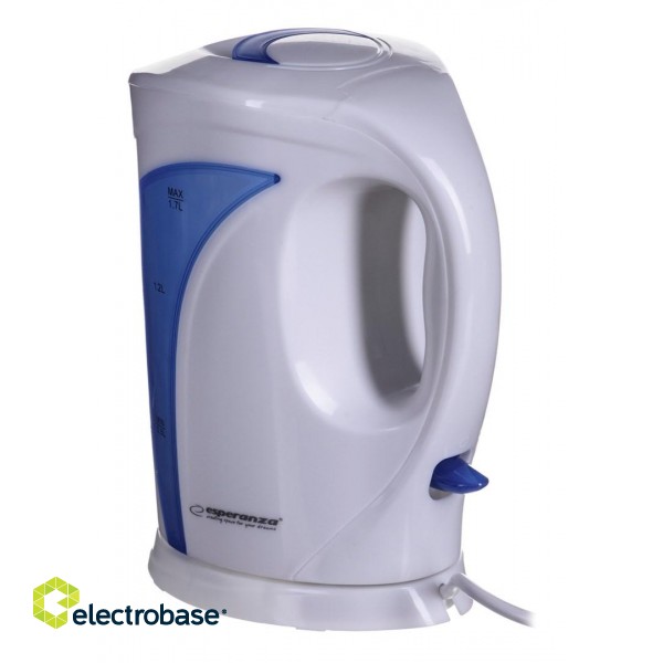 Esperanza EKK018B Electric kettle 1.7 L, White / Blue image 4