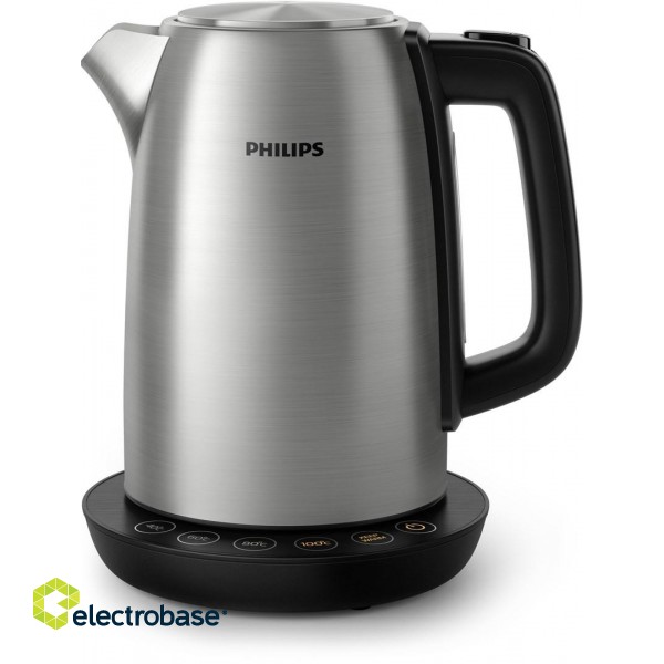 Philips Avance Collection HD9359/90 electric kettle 1.7 L 2200 W Black, Metallic paveikslėlis 1