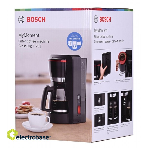 Bosch TKA4M233 coffee maker Semi-auto Drip coffee maker 1.37 L paveikslėlis 5