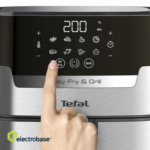 Tefal Easy Fry & Grill EY505D Single 4.2 L Stand-alone 1550 W Hot air fryer Stainless steel image 4