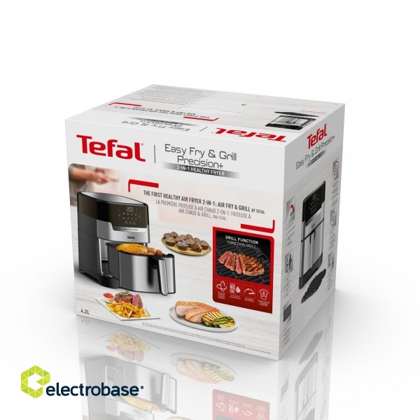 Tefal Easy Fry & Grill EY505D Single 4.2 L Stand-alone 1550 W Hot air fryer Stainless steel image 7