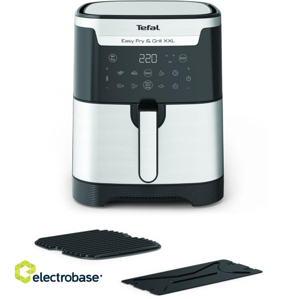 TEFAL Easy Fry & Grill EY801D 6.5 L Stand-alone 1650 W Hot air fryer Stainless steel paveikslėlis 1