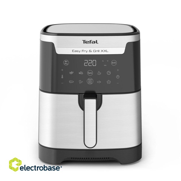 TEFAL Easy Fry & Grill EY801D 6.5 L Stand-alone 1650 W Hot air fryer Stainless steel paveikslėlis 2