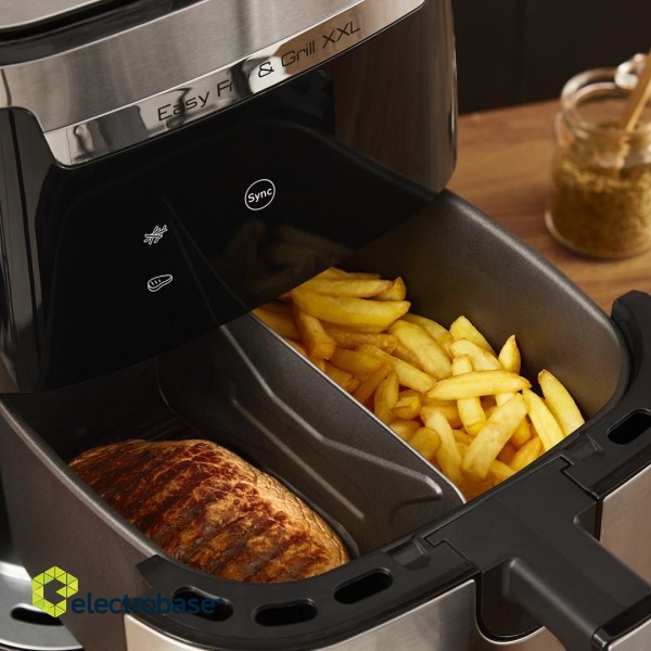 TEFAL Easy Fry & Grill EY801D 6.5 L Stand-alone 1650 W Hot air fryer Stainless steel фото 6