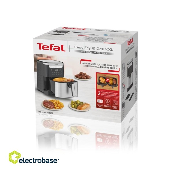 TEFAL Easy Fry & Grill EY801D 6.5 L Stand-alone 1650 W Hot air fryer Stainless steel фото 7